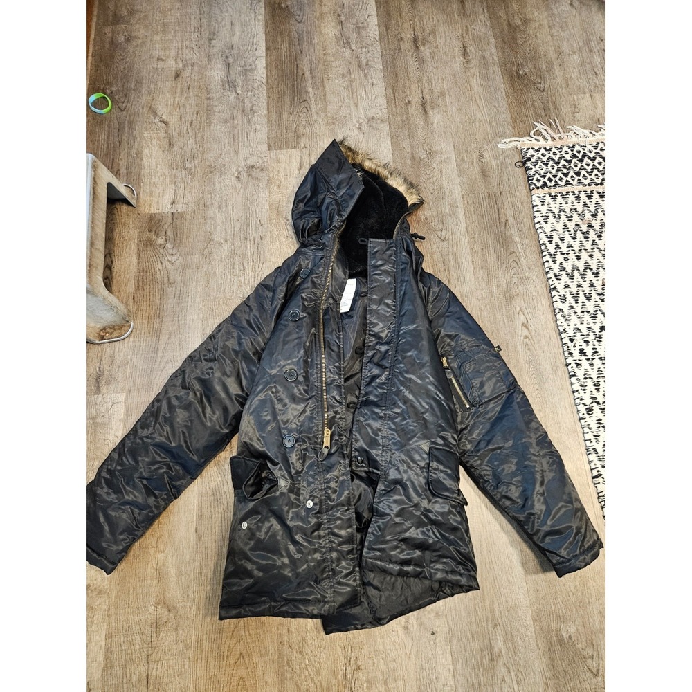 USAF N3-B Parka‎ Black Size M
